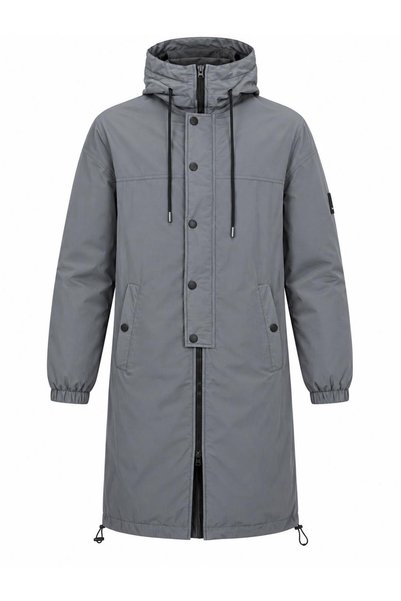 eva clothing Men's Waterproof Raincoat Long