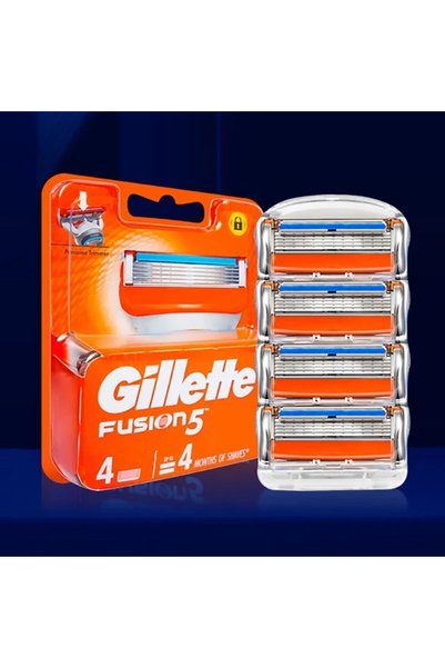 Choice6 4pcs Fusion 5 Razor Blades Replacement Blades for Men's Wet Razors