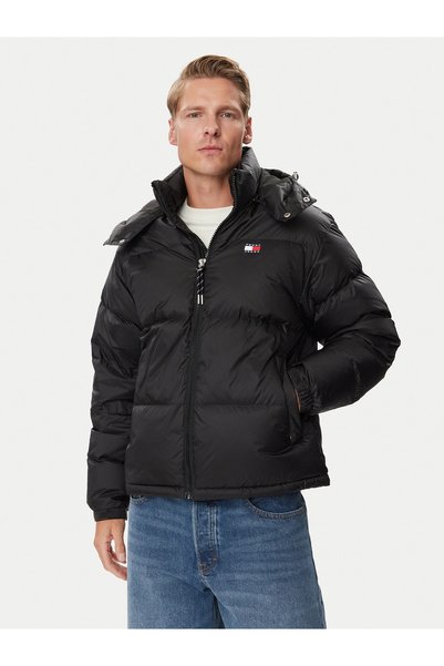 Tommy Hilfiger Men's Black Coat Dm0Dm15445Bds Black