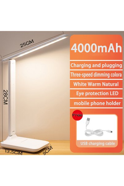 Choice 4000mAh Chargeable Folding Table Lamp Eye Protection Touch Dimmable LE...