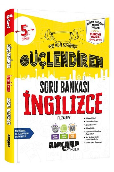 Ankara Yayıncılık 5.Sınıf Güçlendiren İngilizce Soru Bankası