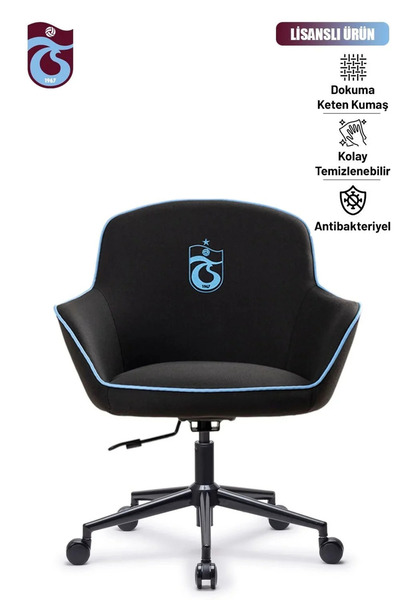 Trabzonspor Fanchair x Icon Siyah Kumaş Çalışma Koltuğu