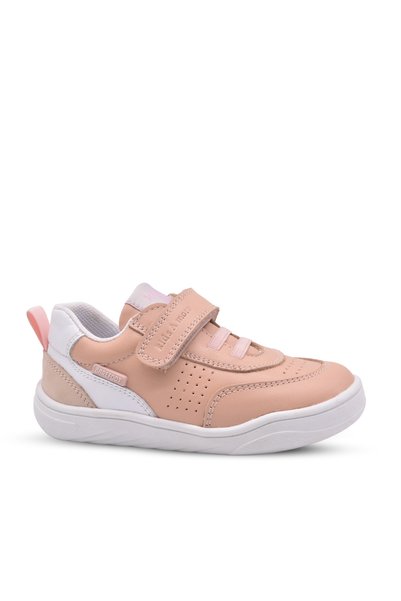 kids A more Naturis Girls' Genuine Leather Barefoot Feature Powder Color Casu...