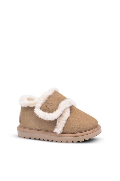 kids A more Noelle Girls' and Boys' Fur-Lined Mink Color Winter Boots
