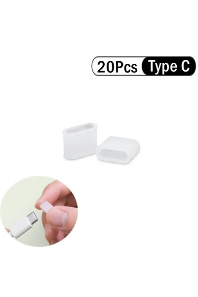 Choice1 20Pcs for Type C Dust Plug Protective Cover For Android Type C Male C...