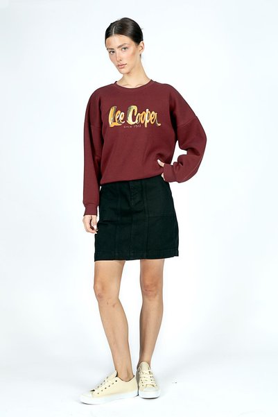 Lee Cooper Tila Kadın O Yaka Sweatshirt Bordo