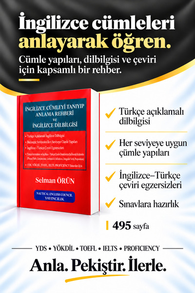 Nautical English Council Yayıncılık İngilizce Cümleyi Tanıyıp Anlama Rehberi ...