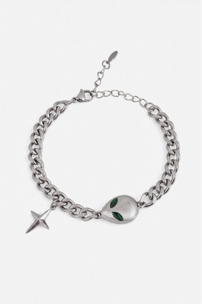Crupt Studio 316L Steel Alien Men's Bracelet