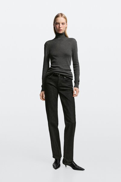 Massimo Dutti Düşük straight fit jean