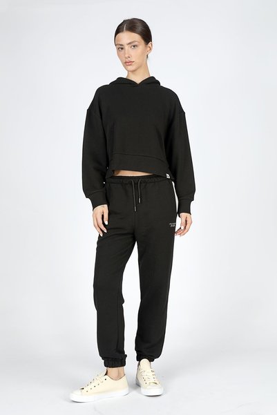 Lee Cooper Heaven women's hooded sweatshirt, black.