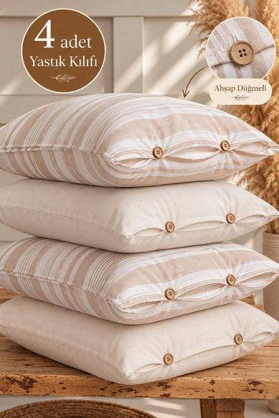 BESTİNA GOLD 4-Piece Pillowcase