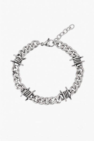 Crupt Studio 316L Barbed Wire Cuban Chain Men's Steel Bracelet