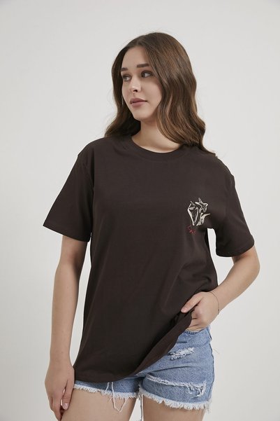 Arma Life Sea Shell Print Detailed T-Shirt