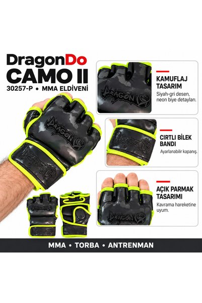 Dragondo 30257-P Camo Ii Camouflage Mma Gloves Bag Training Gloves