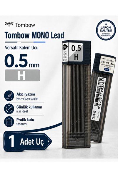 Tombow Mono Lead 0.5 mm H Versatil Kalem Ucu 1 Adet Yedek Uç
