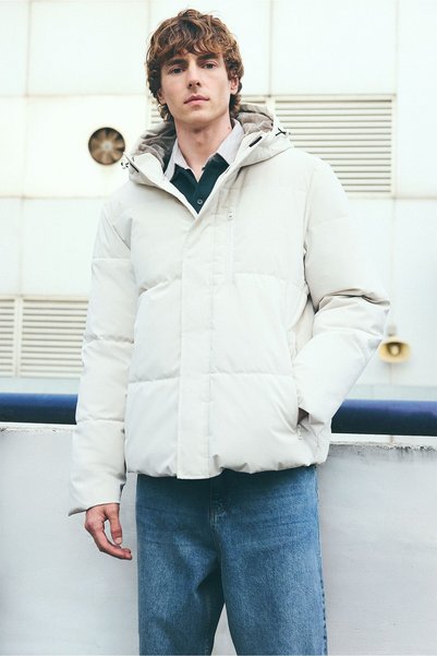 DeFacto Warm Water Repellent Hooded Coat F1149Ax25Wn