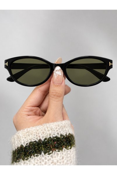 LOOKUP NEW Vela Black Green Cat Eye Cat Eye Unisex Women Men Retro Uv400 Styl...