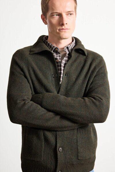 DeFacto Standard Fit Turtleneck Knitwear Cardigan F5110Ax25Cw
