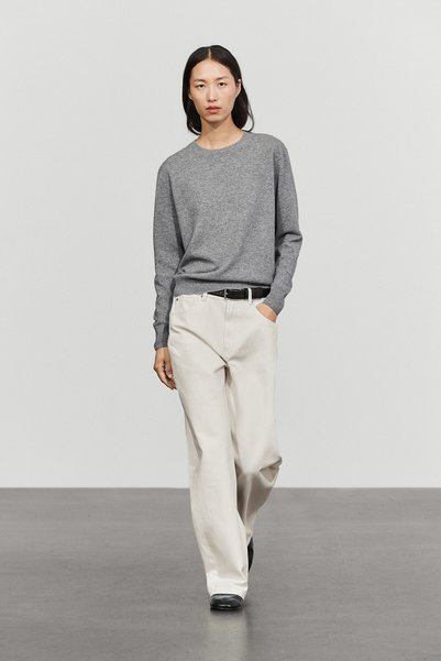Massimo Dutti Yün karışımlı bisiklet yaka triko kazak