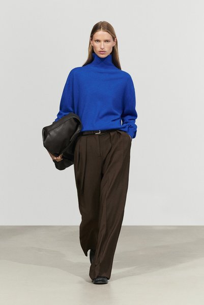 Massimo Dutti %100 kaşmir dik yaka triko kazak