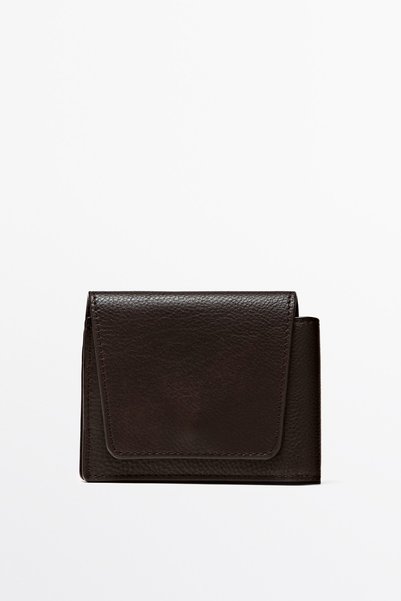 Massimo Dutti Napa deri kapaklı cüzdan