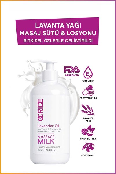 OCRIDE Lavender Extract Body Milk Herbal Moisturizing Body Lotion and Milk 25...