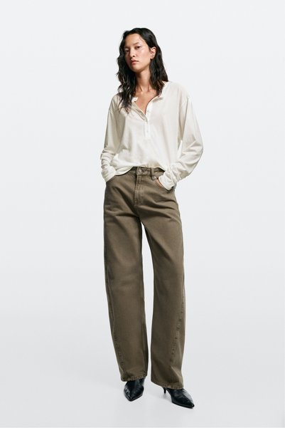 Massimo Dutti Orta bel barrel fit jean