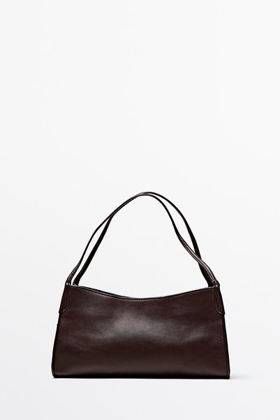 Massimo Dutti Napa deri çapraz askılı çanta