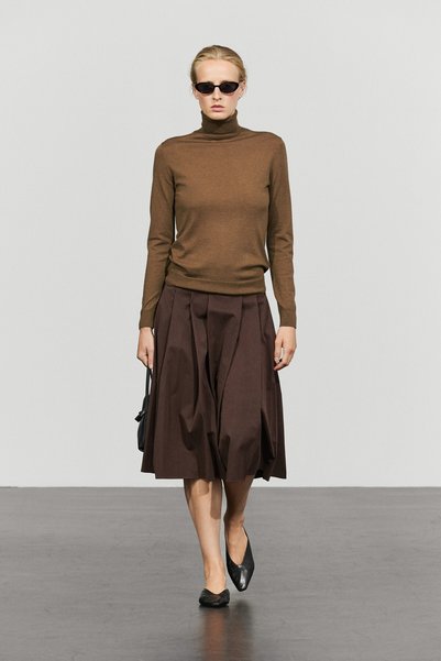 Massimo Dutti Yünlü balıkçı yaka triko kazak