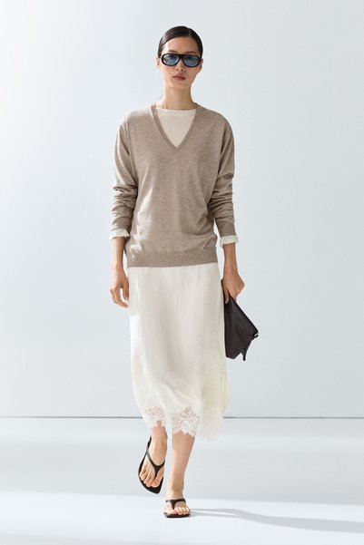 Massimo Dutti V yaka triko kazak