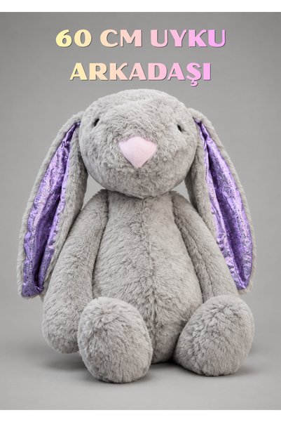 Boratila Toys لعبة قطيفة على شكل أرنب لطيف بطول 60 سم