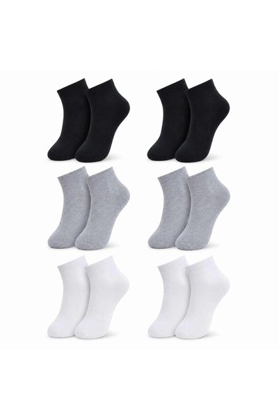 Generic Brand Men's Short Socks 6-Pack |   80% Cotton Seamless Toe, Breathabl...