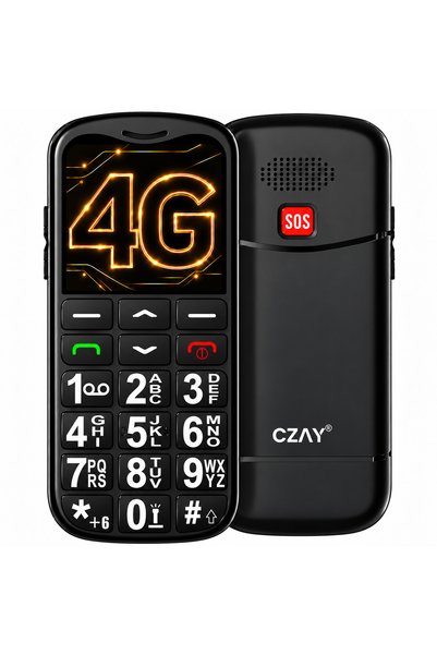 CZAY Telefon Mobil pentru Seniori cu Taste Mari CZAY®,Limba Romana, Volum Put...