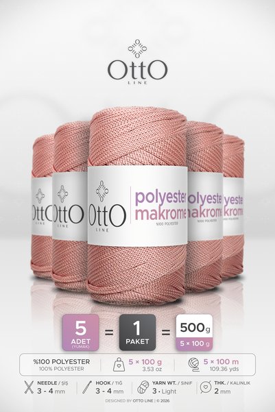 OTTO LINE POLIESTER MAKROM • Prah • Pakovanje od 5 komada × 100 gr / 100 m • ...