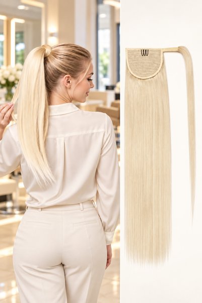 Makromehome Platin Dolamalı Düz At Kuyruğu