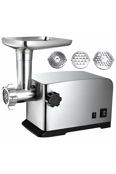 Luxis Κρεατομηχανή 1800 W, 2 kg/min, 3 πλάκες και εξαρτήματα για λουκάνικα