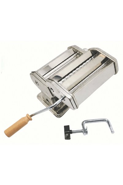 Luxis Mașină Manuală pentru Paste, 150 mm, Oțel, cu Manivelă și Clemă