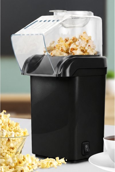 Luxis 1200 W Hot Air Popcorn Maker, Compact Design