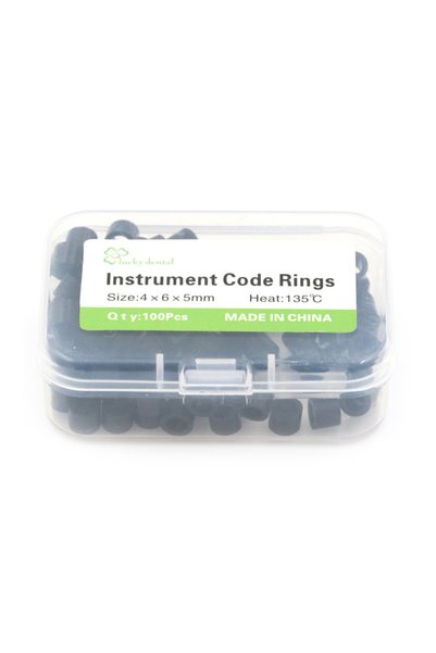 Choice1 Black 100 Pcs Dental Silicone Instrument Color Code Rings Small Type ...