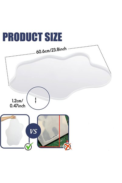 Choice 1Pc mold Irregular Shape Pendulum Ornament River Table Silicone Mold H...