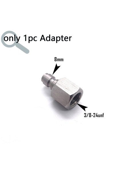 Choice6 8mm adapter Optimized Valve Dual Seal Air Canister 8g/12g/16g Reusabl...