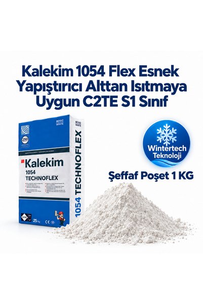 Kalekim 1054 1 Kg BEYAZ FLEX Yapıştırıcı Technoflex -40°C - +80°C Wintertech ...