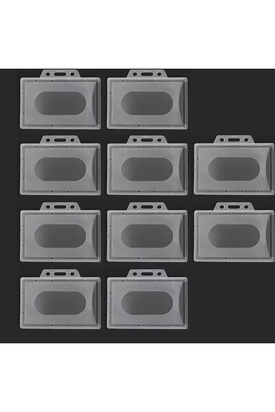 Choice9 10PCS-A 20/5/1PCS Waterproof Clear Plastic PVC ID Card Name Badge Hol...