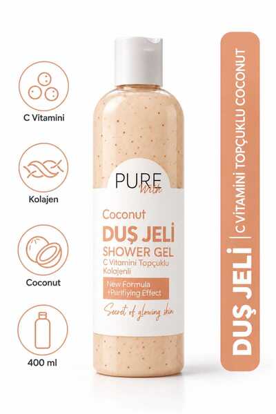 Pure With Vitamin Topçuklu Hindistan Cevizi Özlü Nemlendirici Duş Jeli 400 ML...