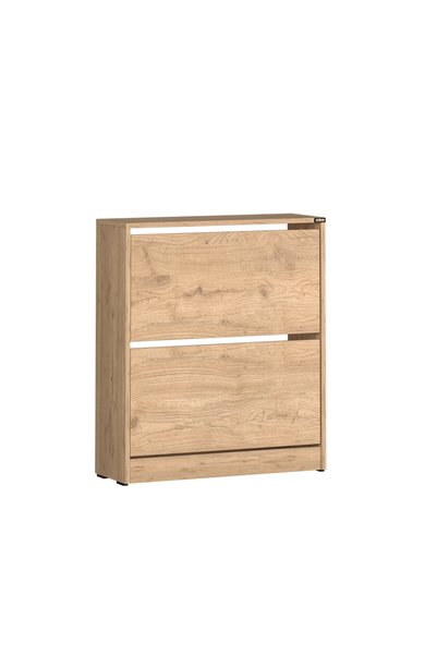 Adore Mobilya Flat Duo 2 Katlı Geniş Ayakkabılık - Florida Meşe 73x84x26 cm