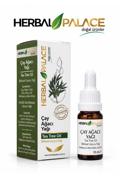 Herbal Palace Çay Ağacı Yağı Uçucu 10 ml & %100 Saf ve Doğal (Tea Tree Oil)