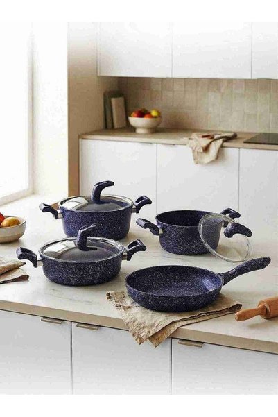 Hascevher Karina 7 Pcs Granit Vega Tencere Seti (1822Ten26Kar26Tv)