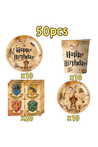 Choice other 50pcs set Cartoon Magicss Birthday Party Decorations Academy Bal...