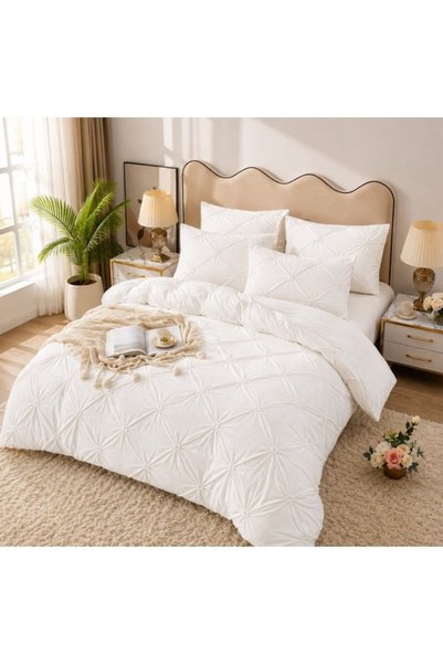 JOJO HOME Σετ Κλινοσκεπασμάτων Διπλού Κρεβατιού, Jojo Home, Βελούδο, Ζωηρό Μο...