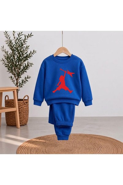 playwear Team Sweatshirt with tigerjump Print for Girls, Boys, and Kids—Crew ...